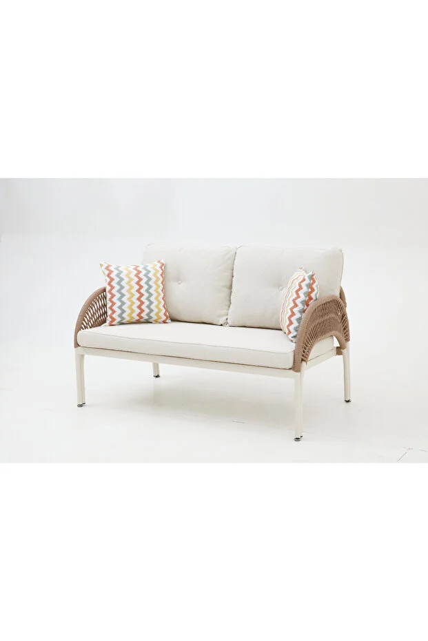 Comfort İp Örgü Bahçe Balkon Oturma Grubu (2+1+1+M)